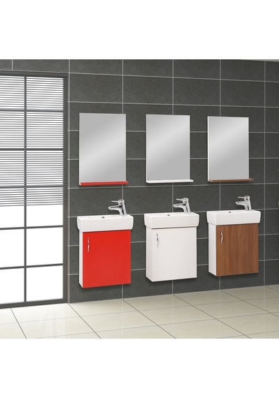 Denko Minica 50 Cm Mdf Banyo Dolabı Beyaz