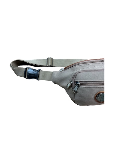 Monte Lui Unisex Kanvas Kumaş Bel Ve Çapraz Çanta Bej