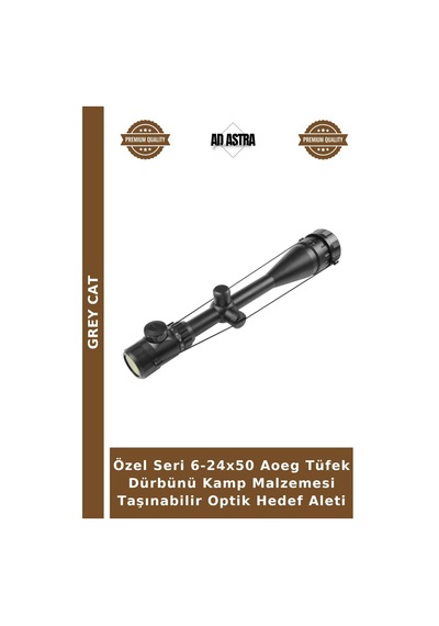Özel Seri 6-24x50 Aoeg Dürbünü Kamp Malzemesi Taşınabilir Optik Hedef Aleti
