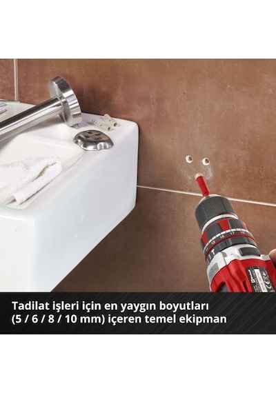 Einhell Beton Delici Elmas Taşlı Uç Seti 4 Parça - 49500404