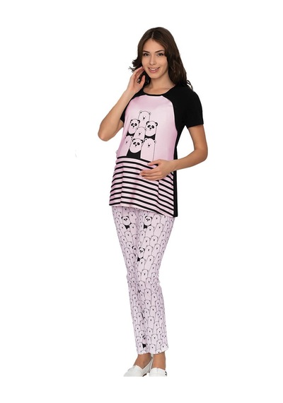 Flz Lohusa Kısa Kol Pijama Takım L78-01
