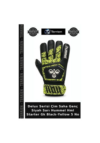 Delux Serisi Çim Saha Genç Siyah Sarı Hummel Hml Starter Gk Black-yellow 5 No Sarı - Siyah
