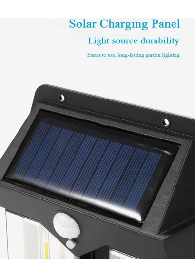 Dekoratif Şık Estetik Güneş Enerjili Solar Kapı Duvar Bahçe Sokak Lambası Işığı Hareket Sensörlü Diğer