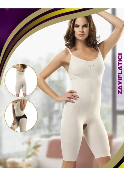 Form Fit Kadın Dikişsiz Paçali Açik Ağ Tam Boy Korse Korse