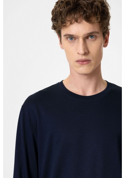 Antioch Relaxed Fit Basic Erkek T-shirt Lacivert