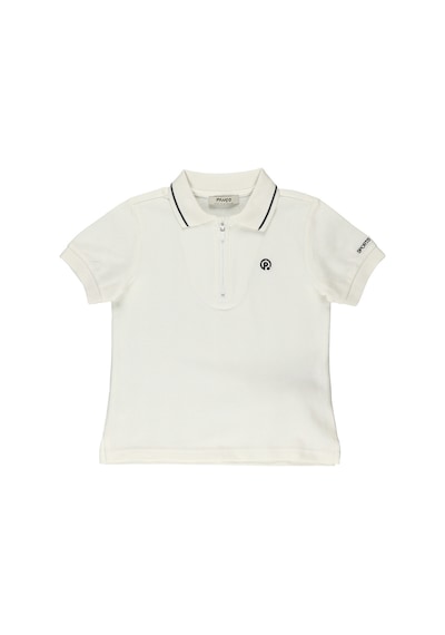 Panço Erkek Çocuk Beyaz Polo Yaka Tişört