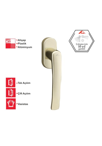 Line Secustik Pimapen Pencere Kolu Şampanya