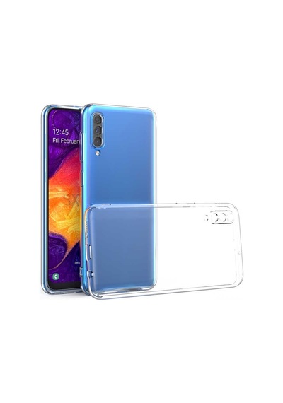 Samsung Galaxy Uyumlu A50S Kılıf Kamera Korumalı Süper Silikon Şeffaf Kılıf
