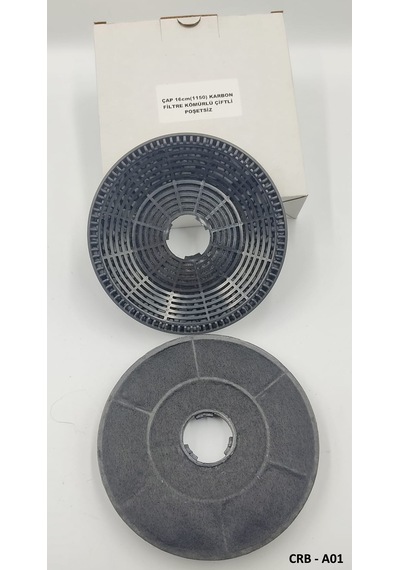 Çap 16cm Karbon Filtre Kömürlü Çiftli Crb - A01