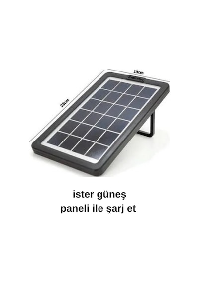 Güneş Enerjili Solar Şarjlı Çadır Kamp Aydınlatma Fener Seti Çok Foksiyonlu Yeşil