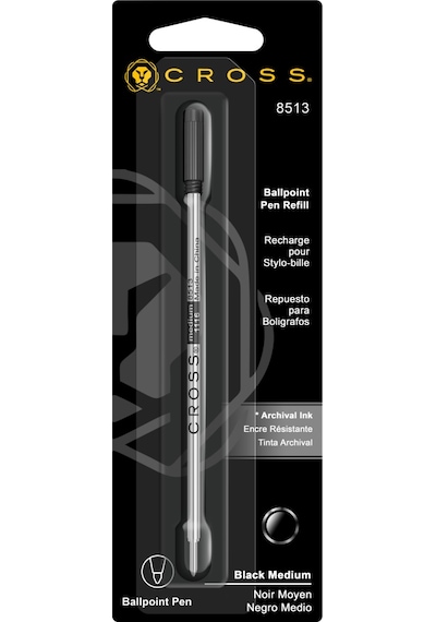 Cross 8513 Tükenmez Kalem Yedeği Siyah Medium