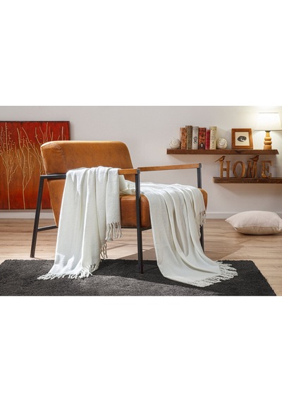 Stilrand Çift Kişilik Battaniye 200x220 Cm Krem
