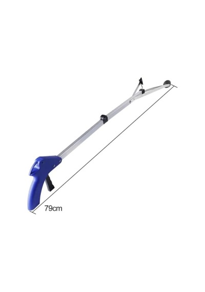 Katlanır Çubuk Atık Maske Yaprak Izmarit Tüm Çöp Toplama Aparatı Kıskacı 80cm