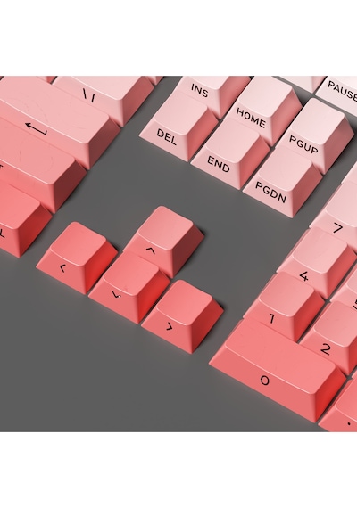 Mekanik Klavye Keycap Seti Pudra-beyaz Kademeli 136 Tuşlu Keycap