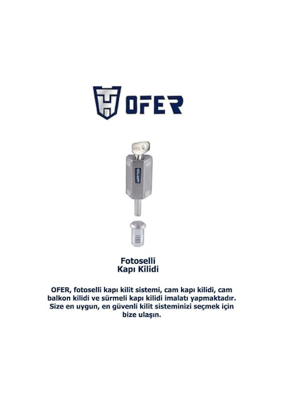 Ofer Fotoselli Kapılar İçin Güvenlikli Emniyet Kilidi Yeni Tip
