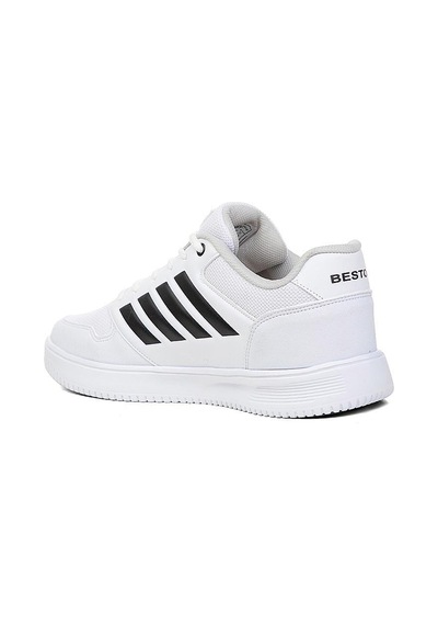 Moda Ayakkabı B-74 Kadın Yürüyüş Sneaker Ayakkabı Beyaz
