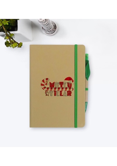 Kişiye Özel Mutlu Yıllar Defter ve Tohumlu Kalem Seti - 5