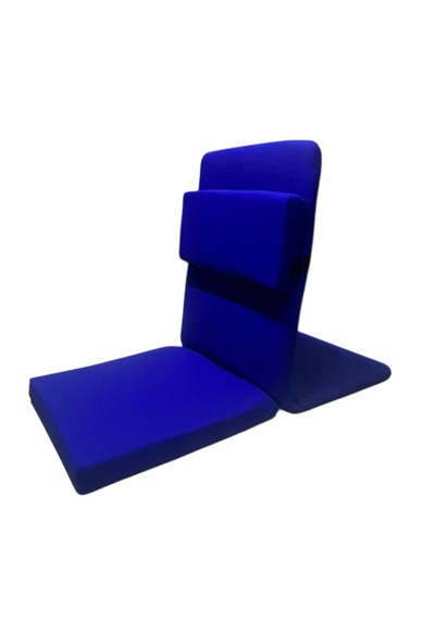 Ekstra Destek Yastıklı Yoga, Nefes, Meditasyon Sandalyesi Backjack Xl Su Ve Leke İticili Duck Kumaş Saks Mavi