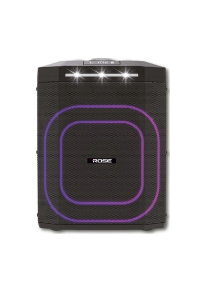 Rose Hp-2120 Partybox Kablosuz El Mikrofonlu Sarjlı Bluetooth 8 Hoparlör