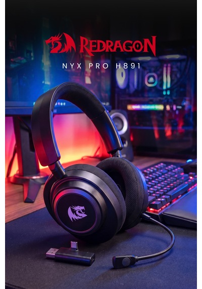 Redragon Bt-2.4g-wired 7.1 Sound Anc Kablosuz Oyuncu Kulaklık H891