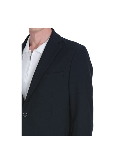 Hatemoğlu Lacivert Slim Fit Mono Yaka Casual Takım Elbise 36286 Lacivert