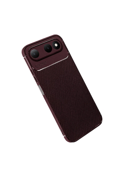Uryport Tecno Spark 50 5g Auto Focus Karbon Kapak - Bordo
