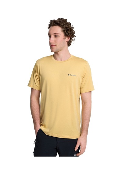 Columbia Ao5545 Tech Trail Crew Neck Iı Erkek T-shirt-29977 Sarı