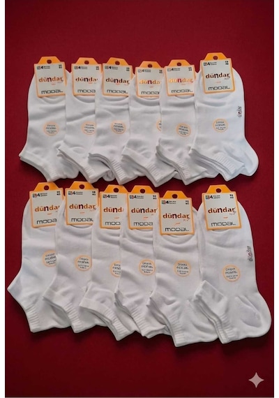 Unisex Modal Patik Dikişsiz/soft Yıkama/kokulu 36-40 Beyaz