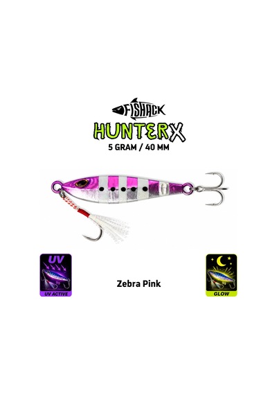 3'lü Metal Jig Yem Seti - Fishack Hunterx - 5g 40mm
