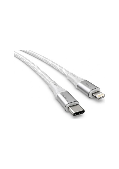 Type C-lightning Uyumlu, 2metre Örgülü 27watt Pd Hızlı Şarj Kablosu, Remorax Wahoo 1ad X 2metre Beyaz Diğer