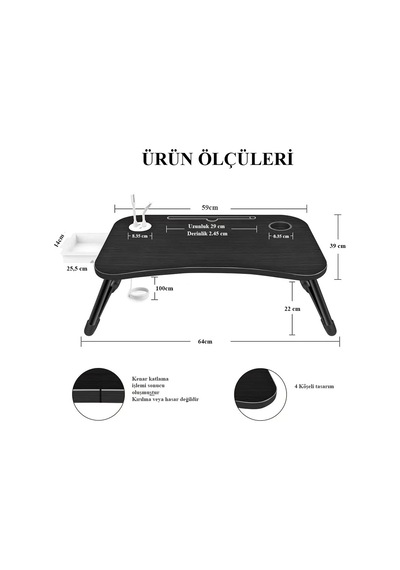 Laptop Sehpası Çalışma Sehpası Masası Çalışma Sehpası Yatak Sehpa