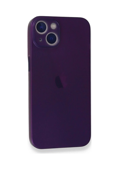 Apple Uyumlu iPhone 14 Plus Uyumlu Kılıf Pp Ultra İnce Kapak - Mor
