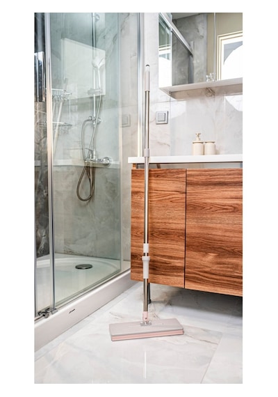 Nobera Click Mop Kıskaçlı Sıkıştırmalı Mop Tüm Bezlere Uyumlu, 360 Hareketli Başlık, 8 Bez Hediye