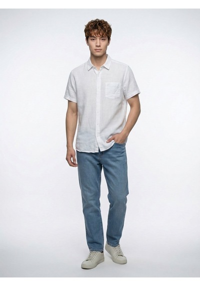 LOFT Regular Fit Erkek Gömlek K.kol Lf2042321 Q1.v1 Beyaz