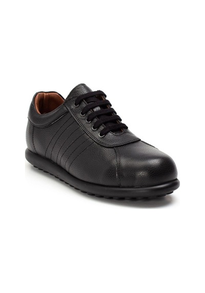 Kadın Siyah Bağcıklı Deri Garson Sneaker