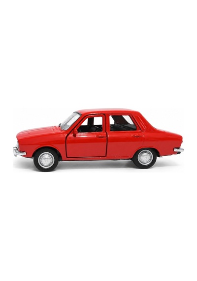 Welly 43827 Renault 12 Kırmızı 1:36 Metal Die-cast Çek-bırak Model Araba 11,5 Cm