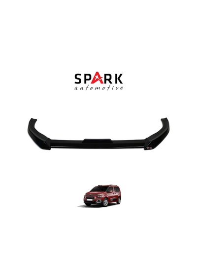 Citroen Berlingo 2019- Yılı Ve Sonrası Uyumlu Ön Tampon Lip Siyah