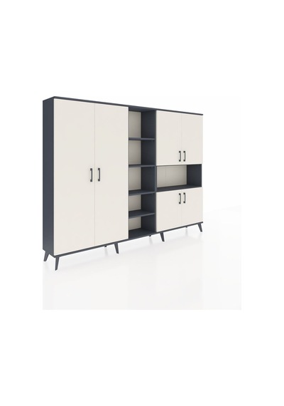 Arges Dolap 13 Raflı 6 Kapaklı 220x30x163 Antrasit-aytaşı/antrasit Aytası/antrasıt - Antrasıt Arges Dolap 13 Raflı 6 Kapaklı 220x30x163 Antrasit-aytaşı/antrasit Aytası/antrasıt - Antrasıt