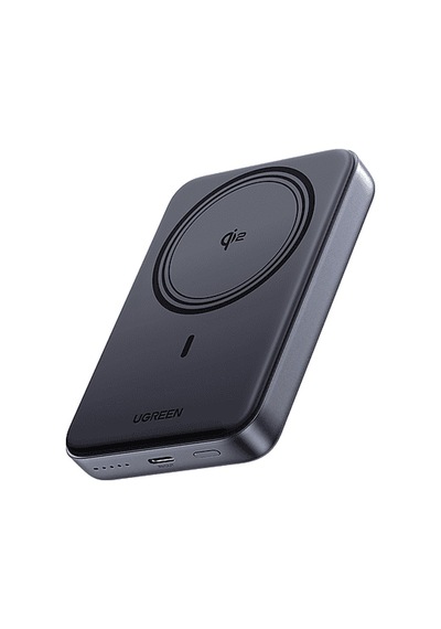 Ugreen 10.000 Mah Magnetic Wireless Manyetik Kablosuz Taşınabilir Şarj Cihazı Siyah
