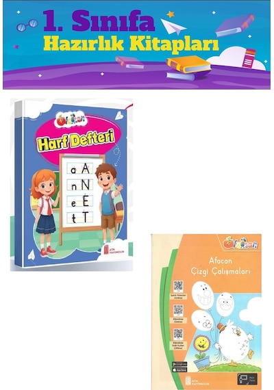 1. Sınıf Okula Hazırlık Çizgi Çalışmaları-Harf Defteri