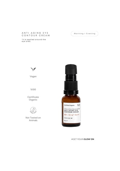 Organik Anti Aging Yaşlanma Karşıtı Göz Çevresi Bakım Kremi 15 Ml