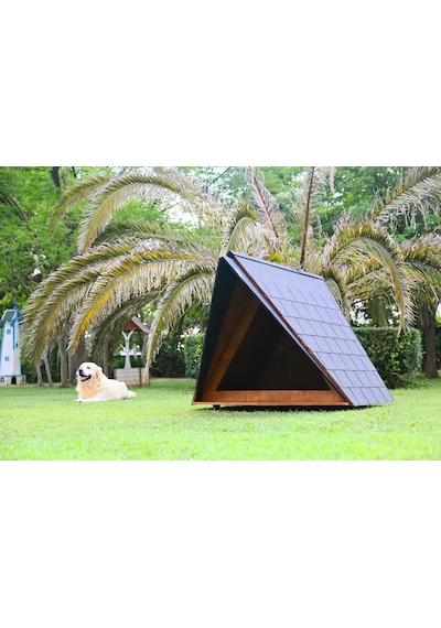 MANDU Ahşap Köpek Kulübesi (A Frame)