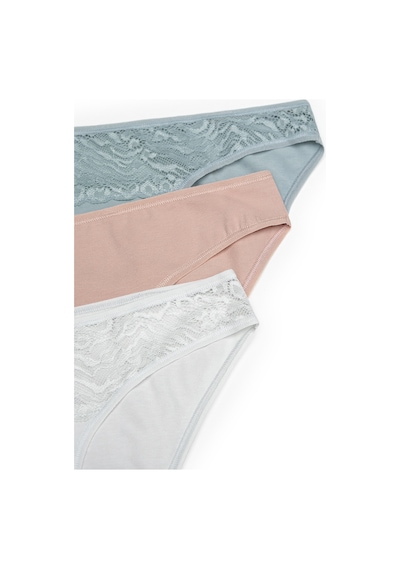 Penti Leaf Tones Lacy Detailed 3lü Çok Renkli Slip Külot Çok Renkli