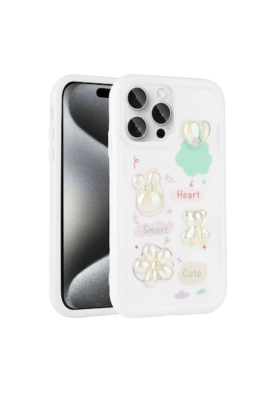 Apple Uyumlu iPhone 14 Pro Max Kılıf Kabartma Figürlü Parlak Zore Toys Silikon Kapak Çok Renkli