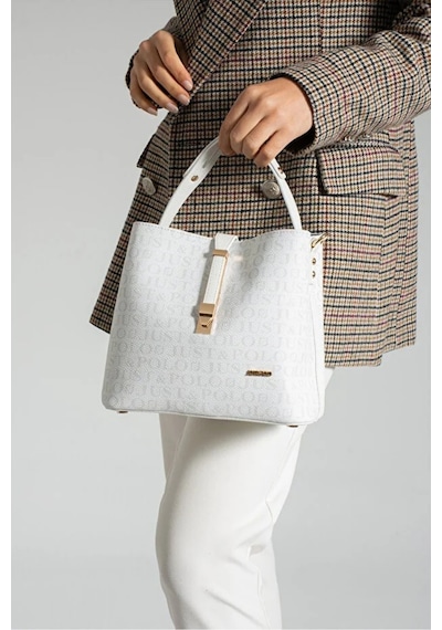 Just Polo Kadın Günlük Kullanıma Uygun Şık El Ve Omuz Çantası Shoulder Bag Beyaz
