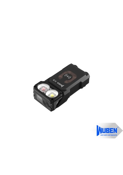 Wuben X3 Edc Dönebilen Başlıklı Kablosuz Şarjlı Led El Feneri 700 Lümen / Oled Ekranlı Siyah