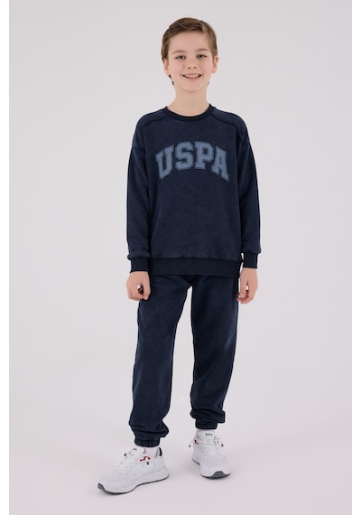 U.S. Polo Assn. Lisanslı Erkek Çocuk Alt Üst 2 Parça Eşofman Takımı Us2229 Lacivert