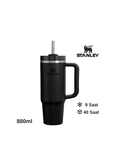 Stanley Quencher H2.o Flowstate Tumbler Pipetli Termos 0.8l Pipetli Matara Siyah