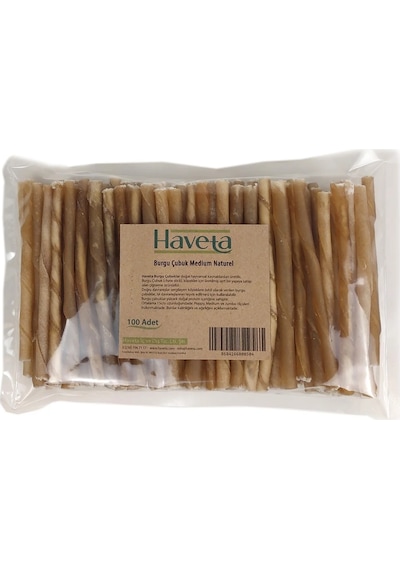 Haveta Burgu Çubuk Medium Naturel 100 Adet