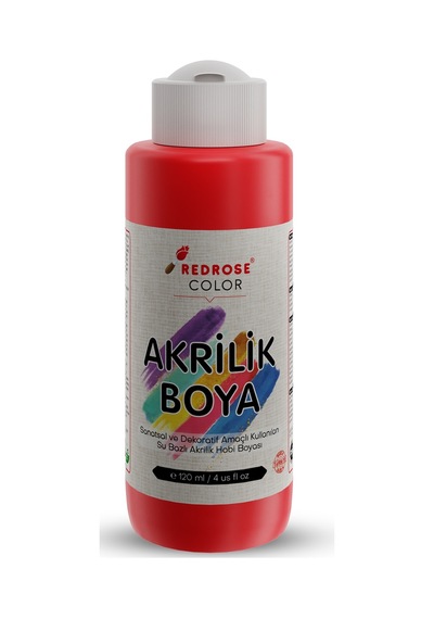 Red Rose Kırmızı Akrilik Boya 120 ML